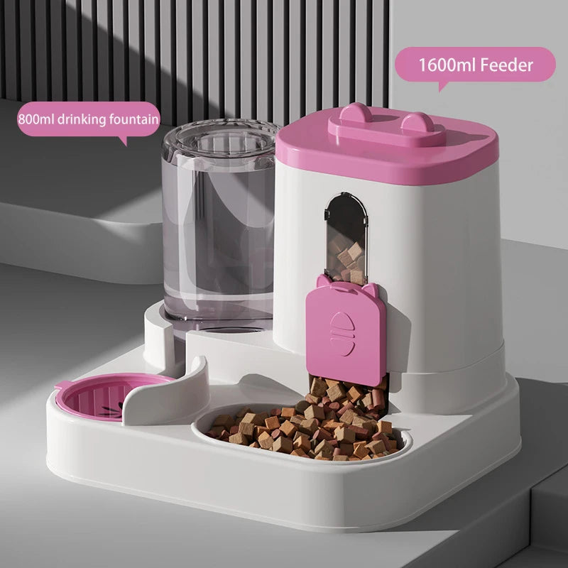 Pet large-capacity feeder integrated automatic water dispenser