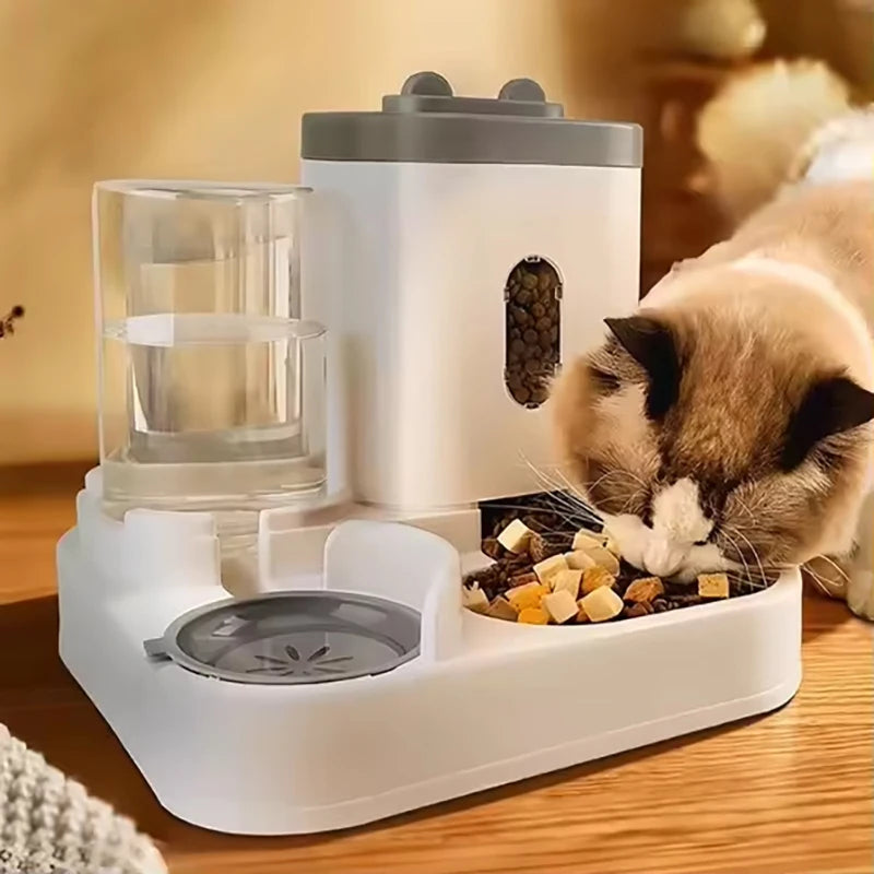 Pet large-capacity feeder integrated automatic water dispenser