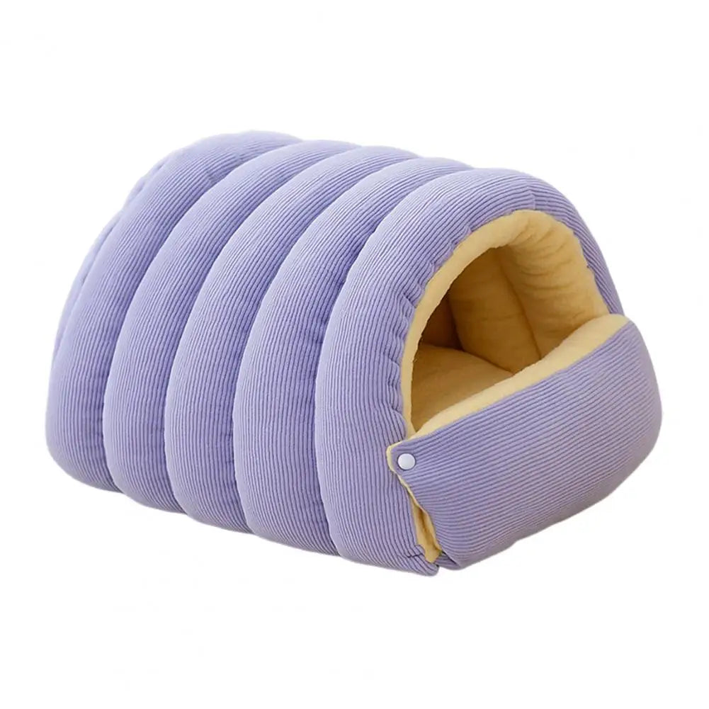 Dogs & Cats Soft Fleece Bed with Removable Washable Cover Cozy Cave