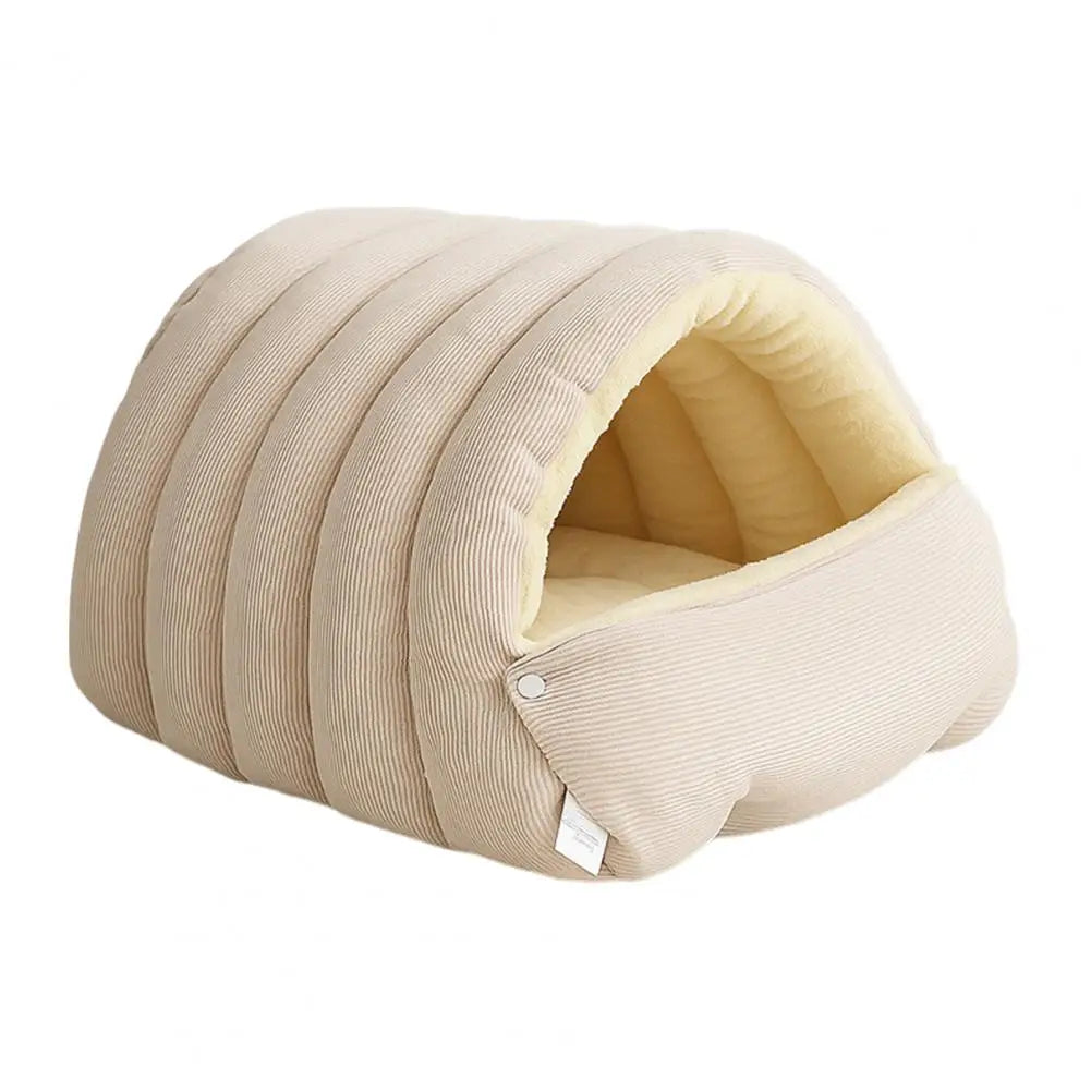 Dogs & Cats Soft Fleece Bed with Removable Washable Cover Cozy Cave