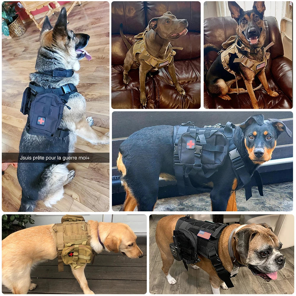 Tactical Dog Harnesses Pet Training