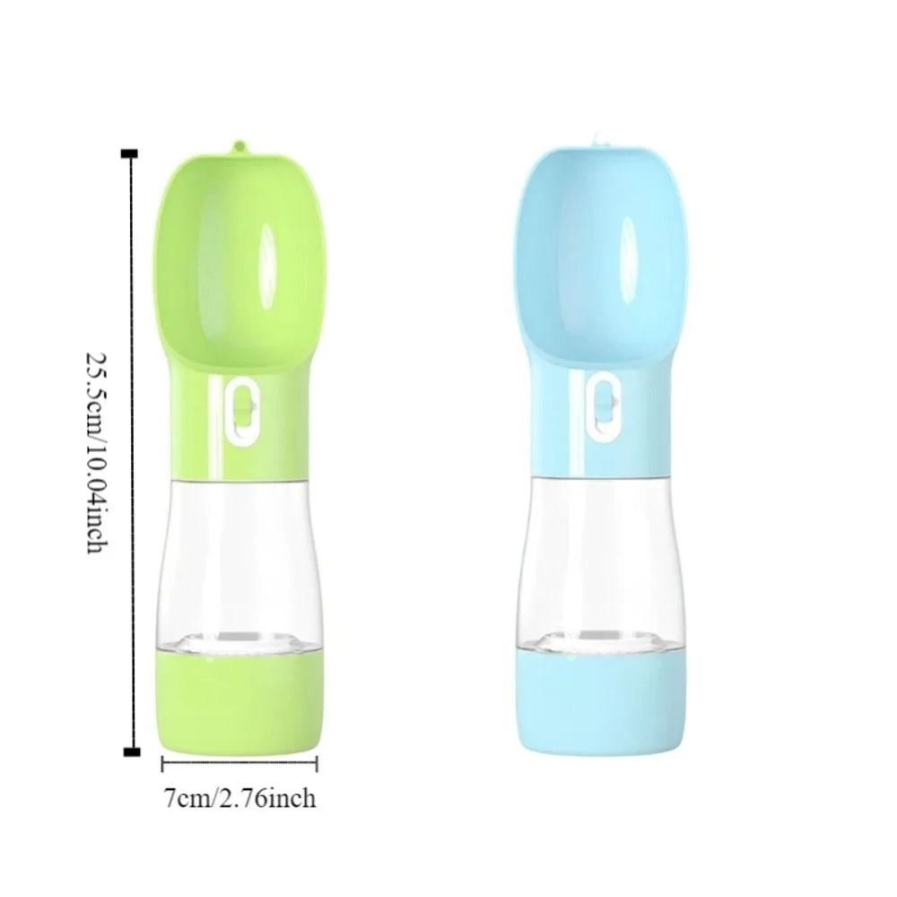 Pet Supplies 2-in-1 Pet Water Bottle Portable Plastic