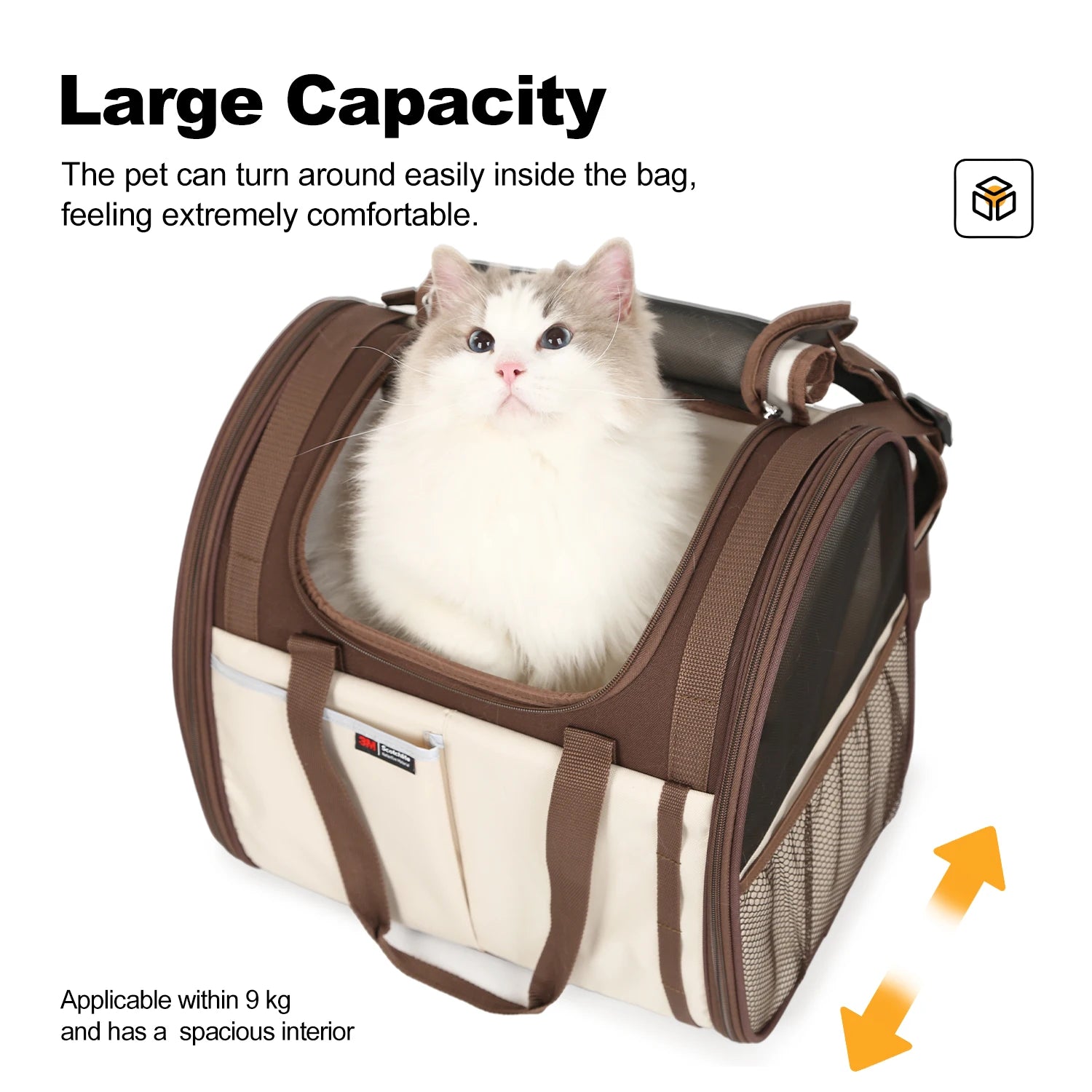 Large Dog Carrier Backpacks,With Load 9KG ,Cat Puppy Carrier Bag
